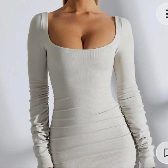 Brand new grey ruched dress from Oh Polly! - Picture 2 of 2